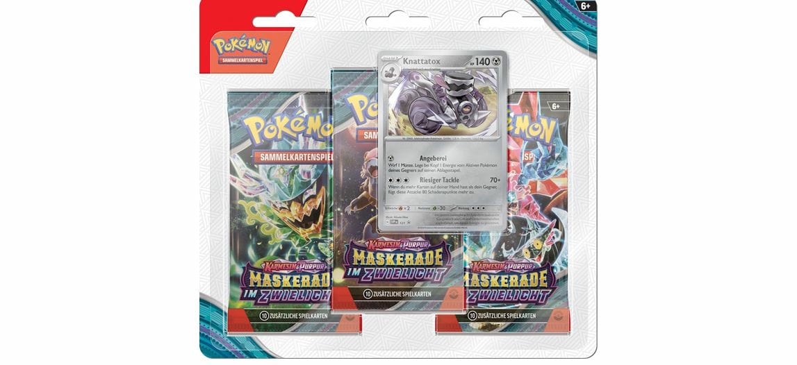 Pokémon Maskerade im Zwielicht 3er Booster Blister - Knattatox-DE