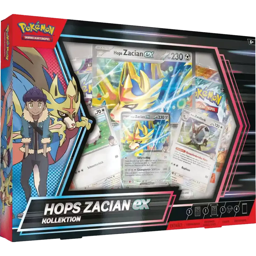 Pokèmon Hops Zacian-Ex Kollektion EN