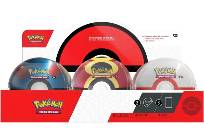 Pokèmon Pokeball Tin Herbst 2025 Display DE