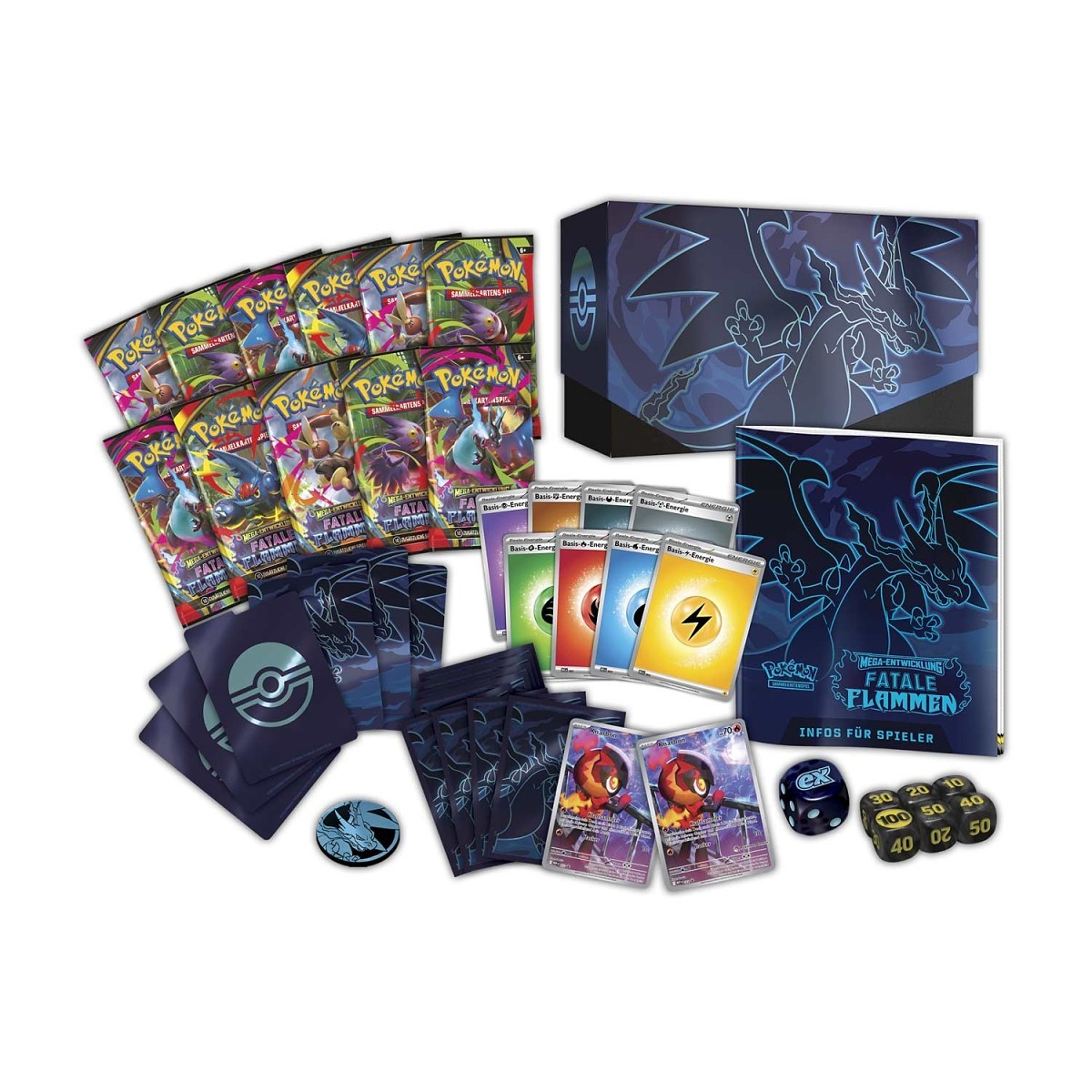 Pokèmon Fatale Flammen Pokémon Center Top Trainer Box DE
