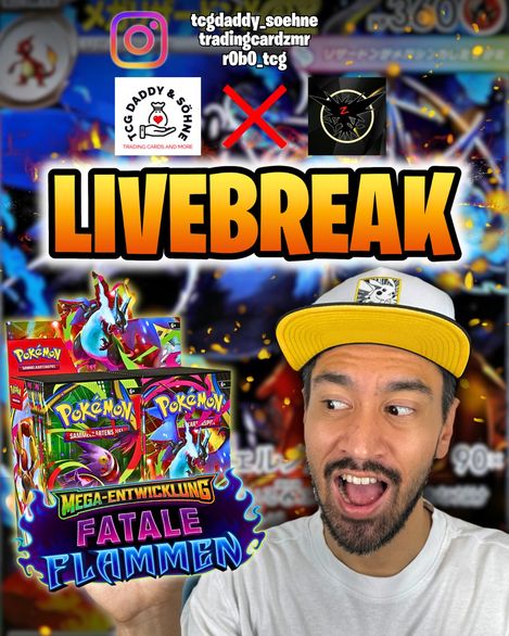 Pokèmon Fatale Flammen DE Max 4x Booster Pro Person. Box Break mit Trading CardZ 29.11.25