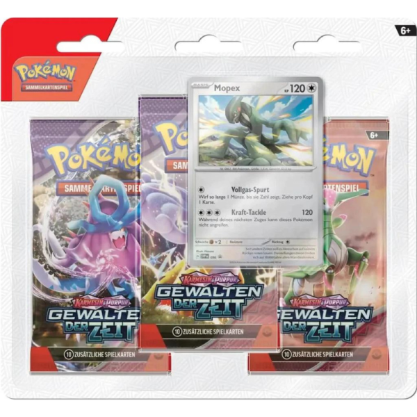 Pokémon Gewalten der Zeit 3er Booster Blister - Mopex-DE