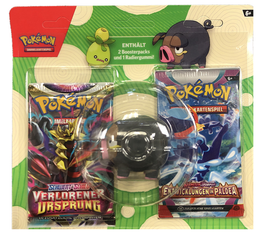 Pokèmon Back To School Eraser Blister Ferkuli ( Mit Verlorene Ursprung) DE