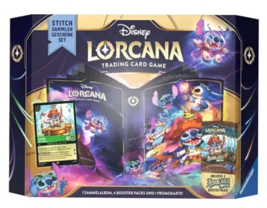 Disney Lorcana Azurblaues Meer Stich Sammler Geschenk Set