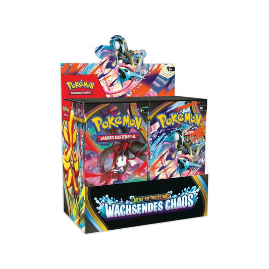 Pokèmon Wachsendes Chaos Display+1 Packung Sleeves DE